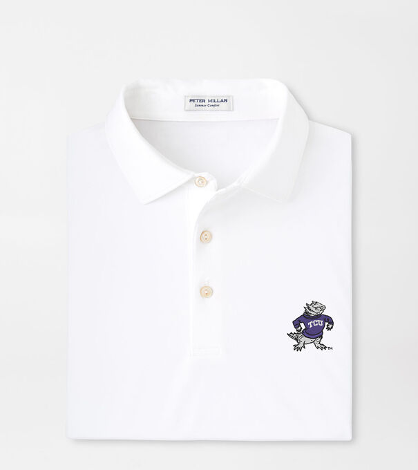 TCU Vault Solid Performance Jersey Polo