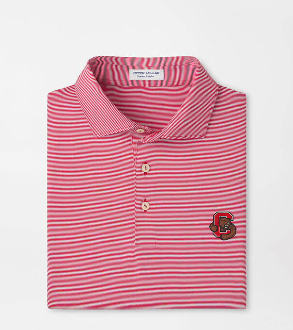 Cornell Jubilee Stripe Performance Polo