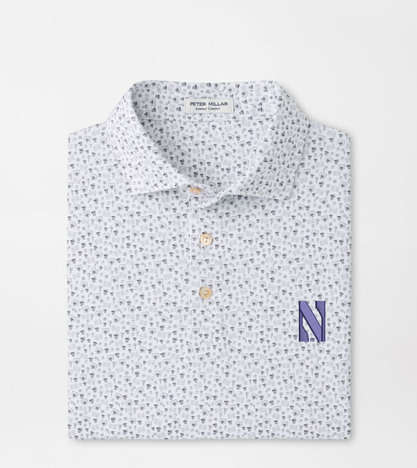 Northwestern Buzzer Beater Performance Jersey Polo