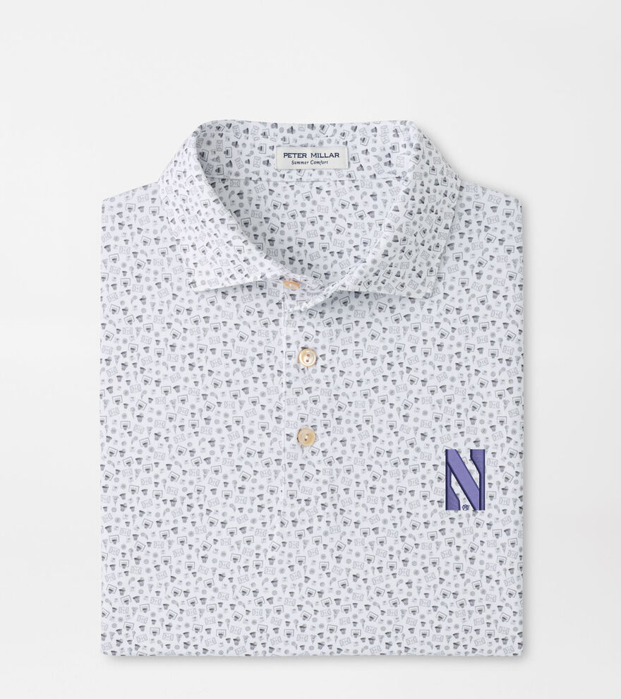 Northwestern Buzzer Beater Performance Jersey Polo image number 1