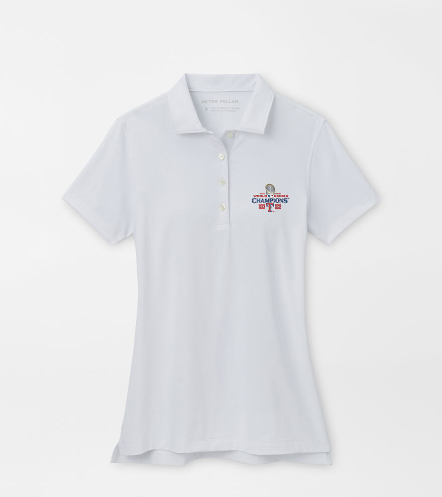 Texas Rangers World Series Women's Button Polo image number 1