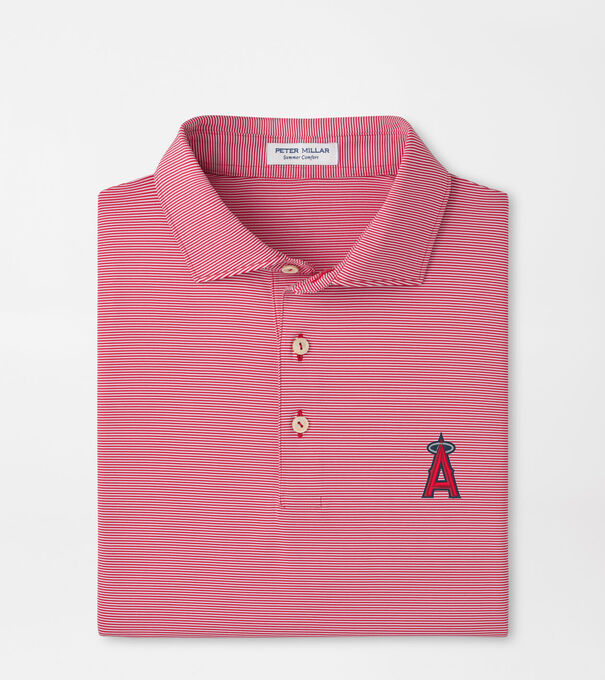 Los Angeles Angels Jubilee Stripe Performance Polo