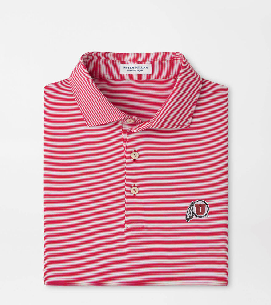 Utah Jubilee Stripe Performance Polo