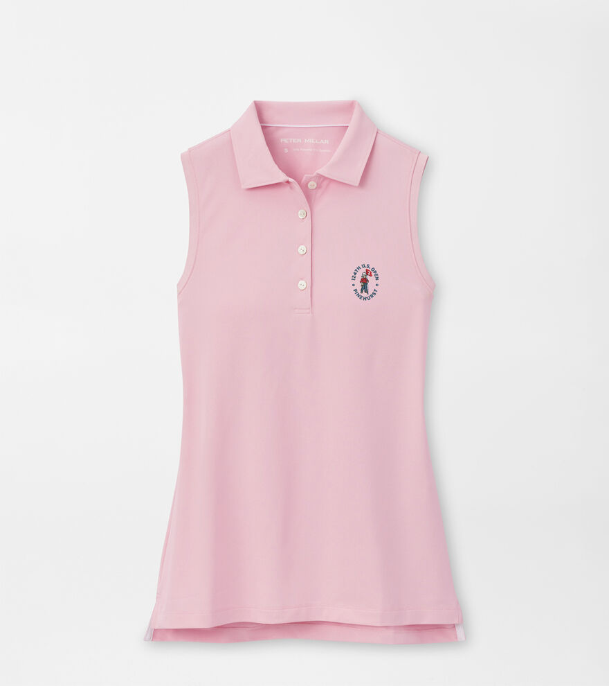 124th U.S. Open Banded Sport Mesh Sleeveless Button Polo image number 1