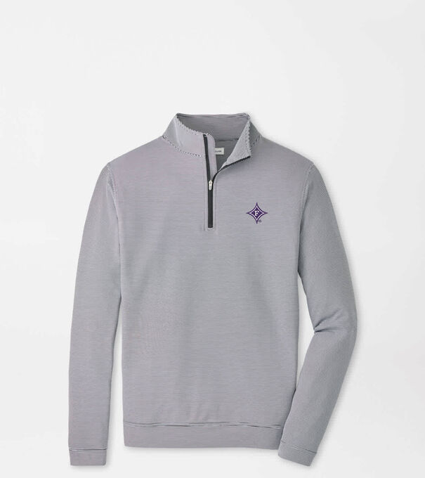 Furman Perth Sugar Stripe Performance Quarter-Zip
