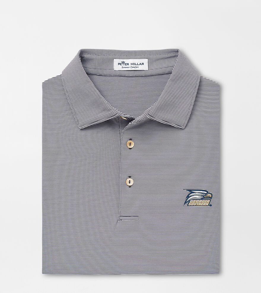 Georgia Southern Eagle & Text Jubilee Stripe Performance Polo image number 1