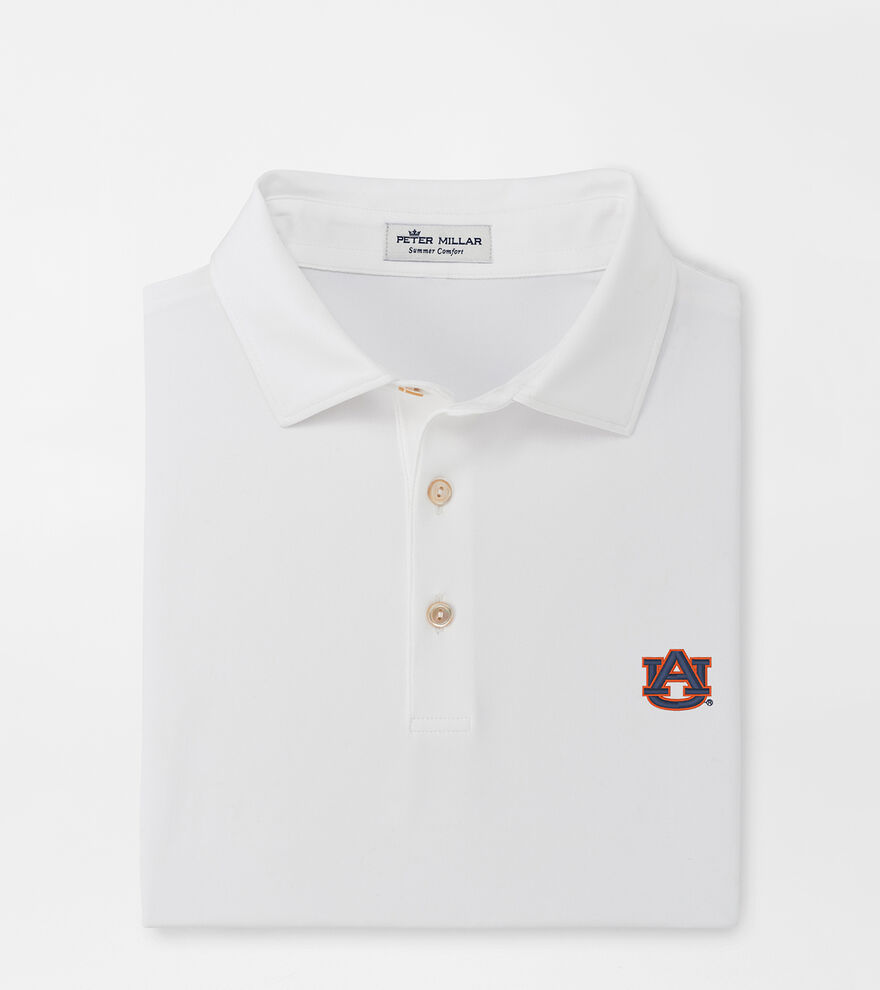 Auburn Solid Performance Jersey Polo (Sean Self Collar) image number 1