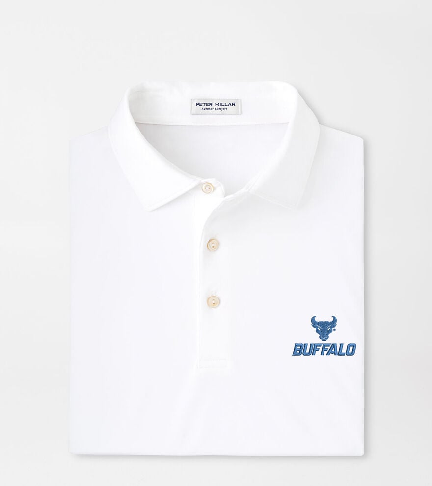 University at Buffalo Solid Performance Jersey Polo image number 1