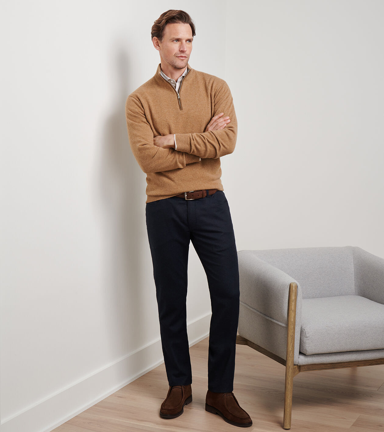 Artisan Crafted Cashmere Flex Quarter-Zip | Men's Sweaters | Peter