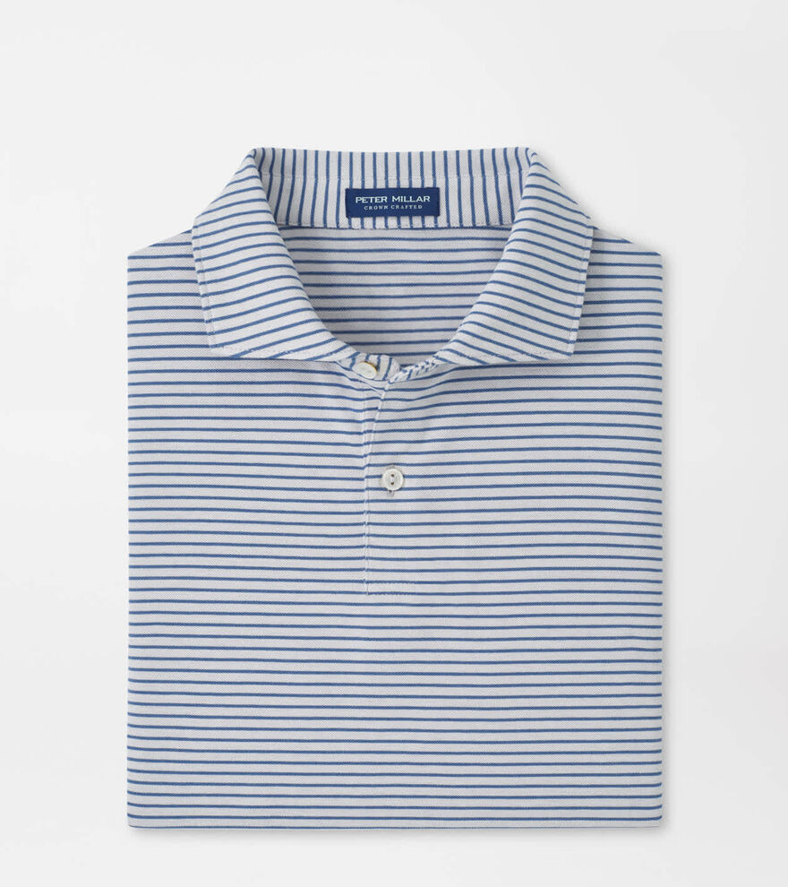 Albatross Stripe Cotton-Blend Piqu&eacute; Polo image number 1