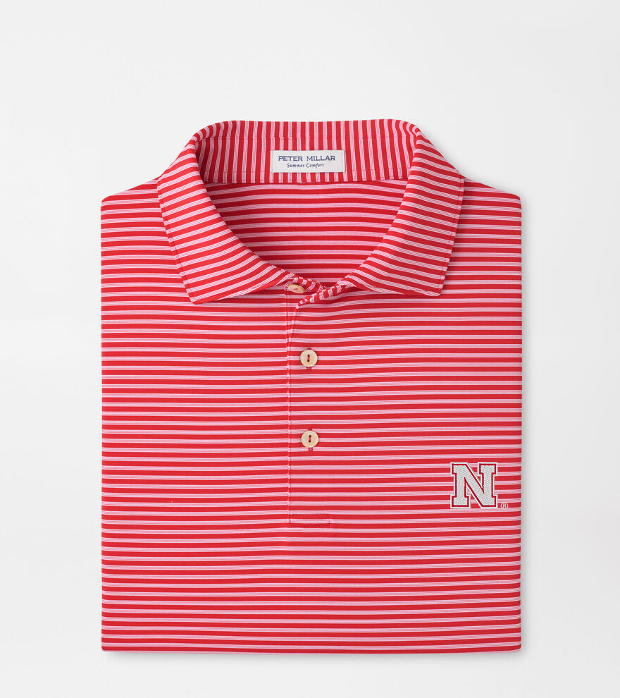Nebraska Tiebreaker Performance Jersey Stripe Polo image number 1