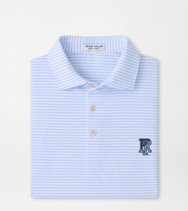 Rhode Island Tiebreaker Performance Jersey Stripe Polo