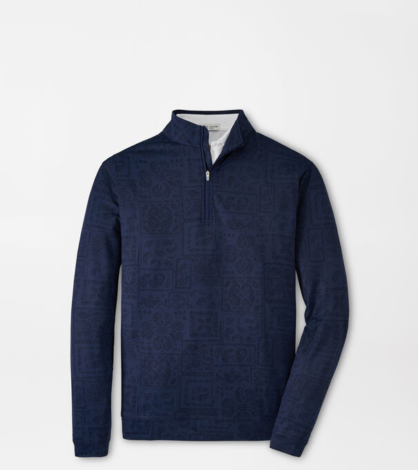 Perth Delos Paisley Performance Quarter-Zip