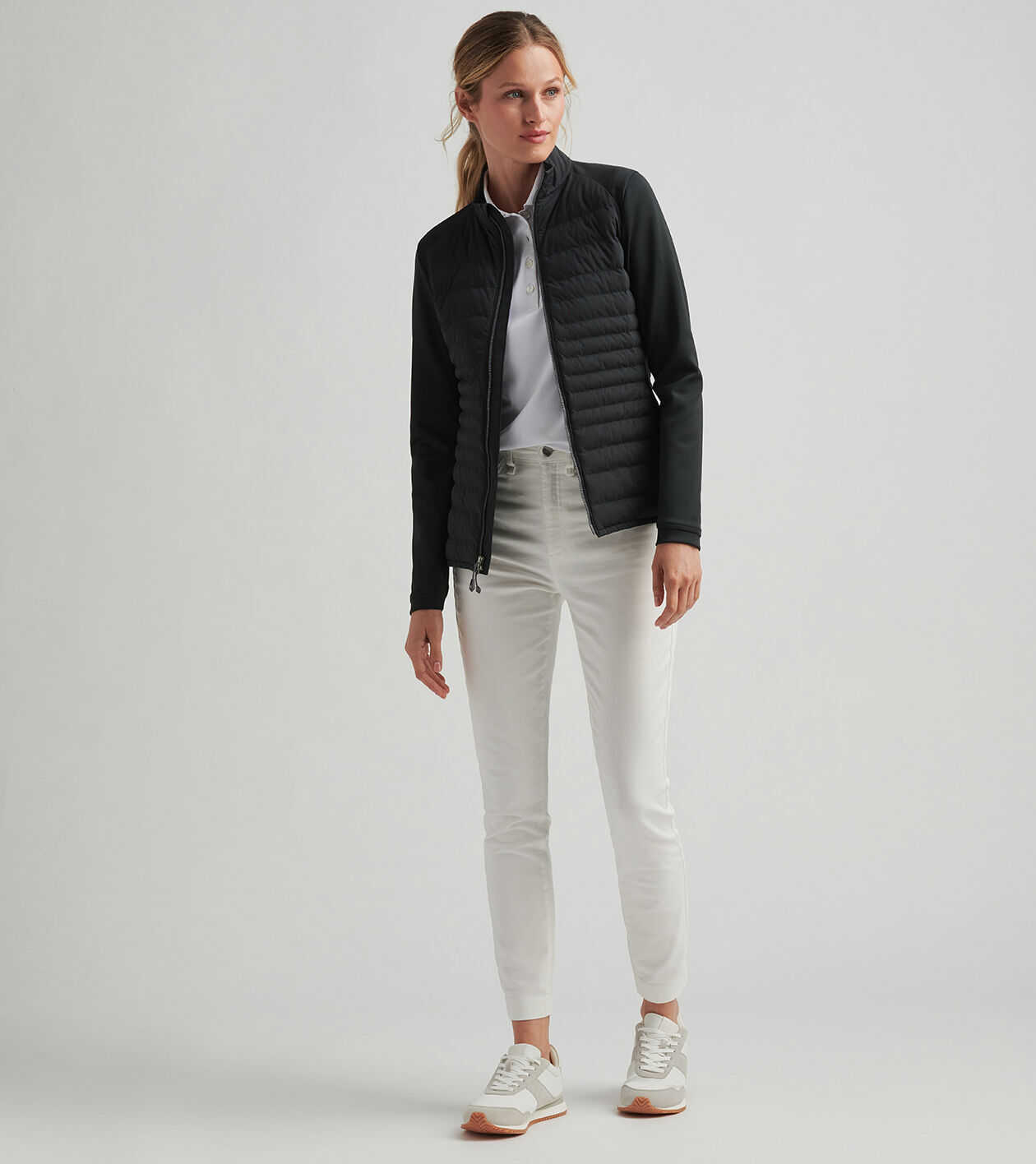 Merge stretch full online zip hybrid jacket