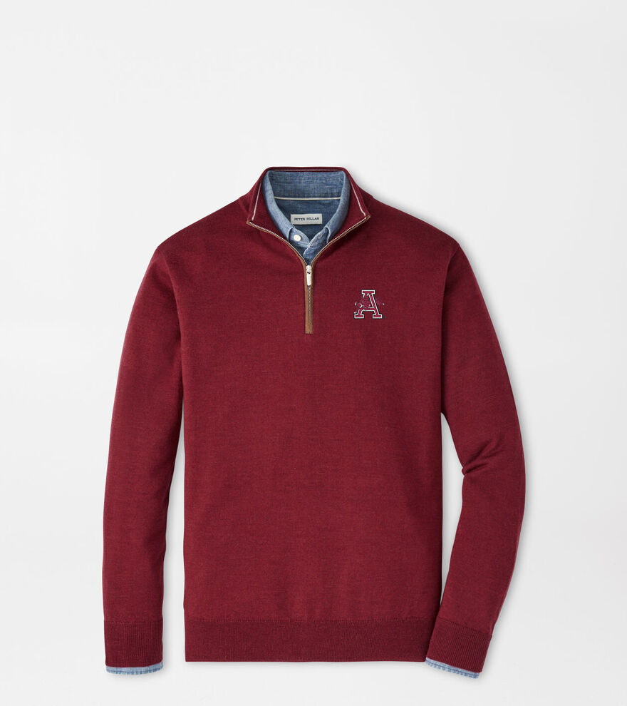 Arkansas Vault Autumn Crest Suede Trim Quarter-Zip image number 1