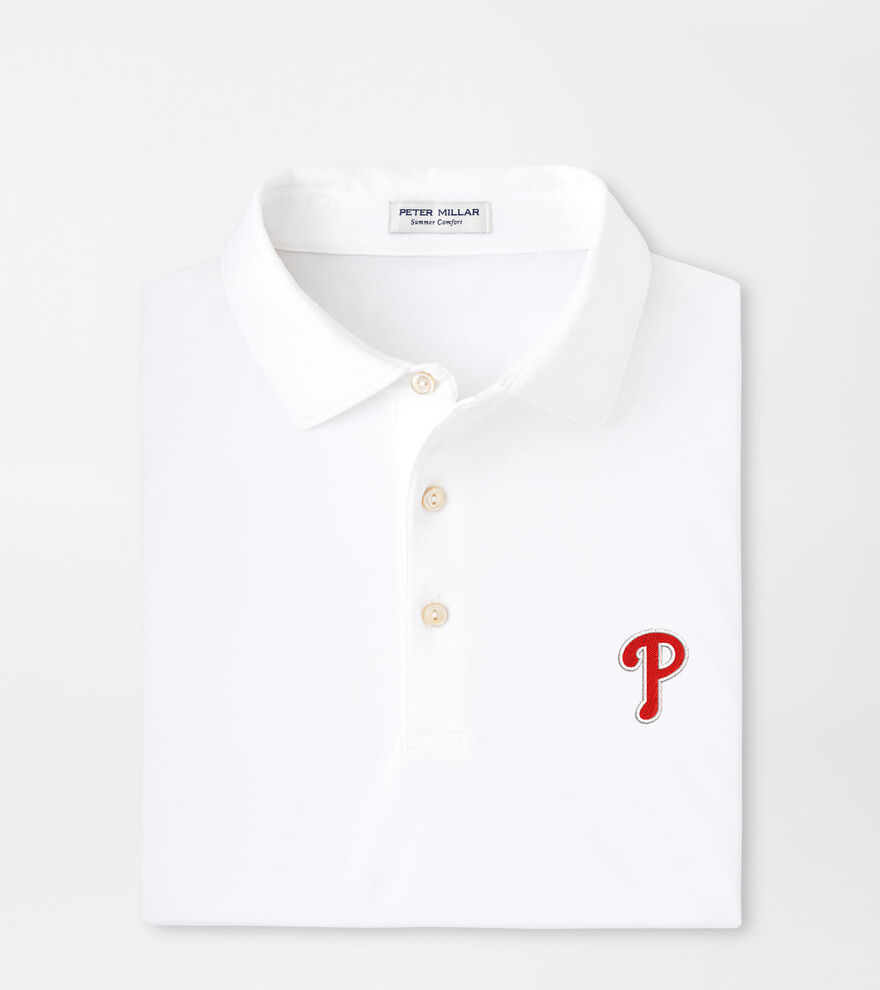 Philadelphia Phillies Solid Performance Jersey Polo image number 1