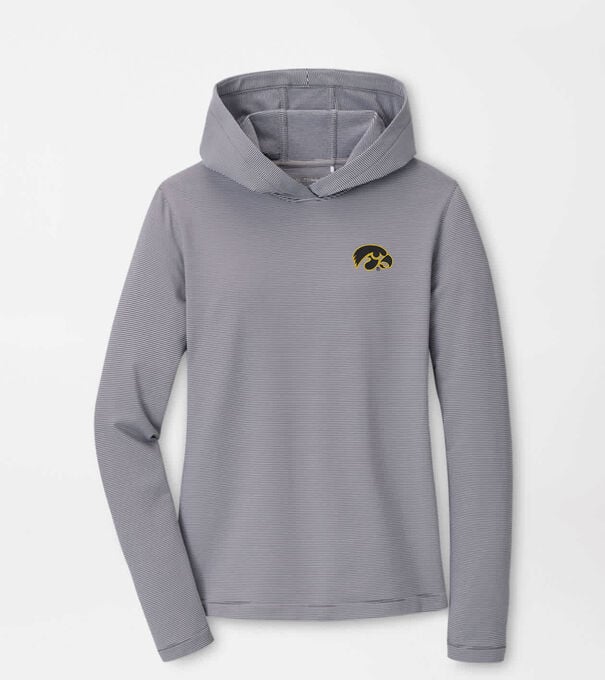 Iowa Women's Pine Sugar Stripe Performance Hoodie