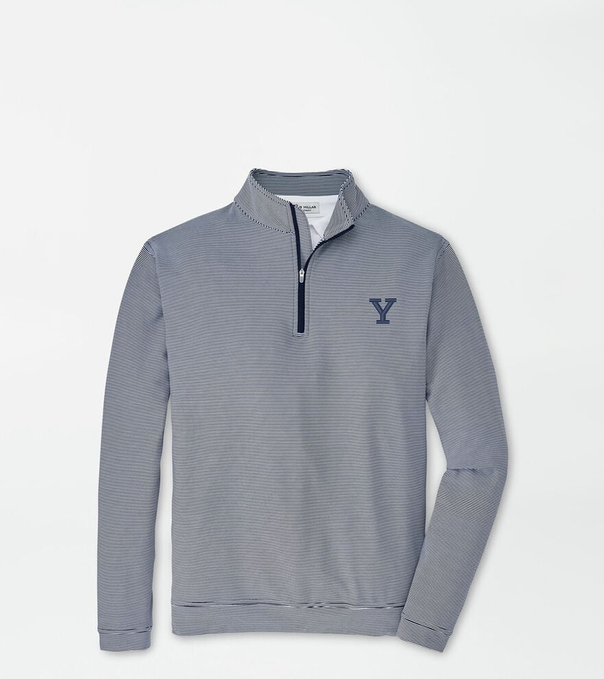 Yale Perth Sugar Stripe Performance Quarter-Zip image number 1
