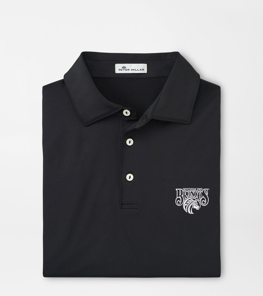Fayetteville State Solid Performance Jersey Polo (Sean Self Collar) image number 1