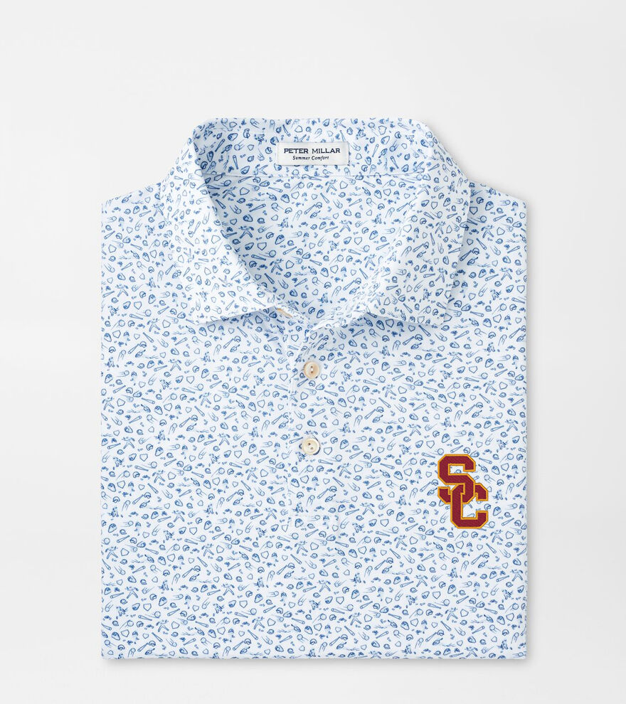 USC Batter Up Performance Jersey Polo image number 1