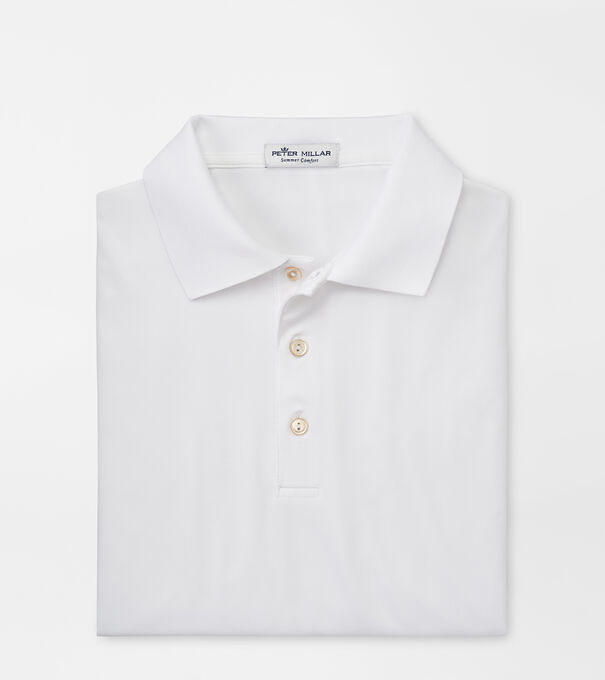 Solid Performance Jersey Polo Knit-Collar