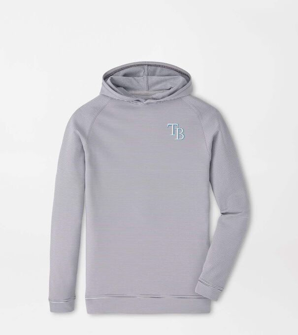 Tampa Bay Rays Pine Youth Sugar Stripe Performance Hoodie