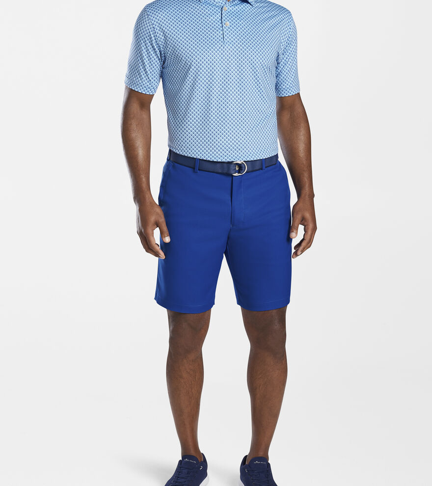 PARKER PERFORMANCE JESERY POLO- STREAM BLUE