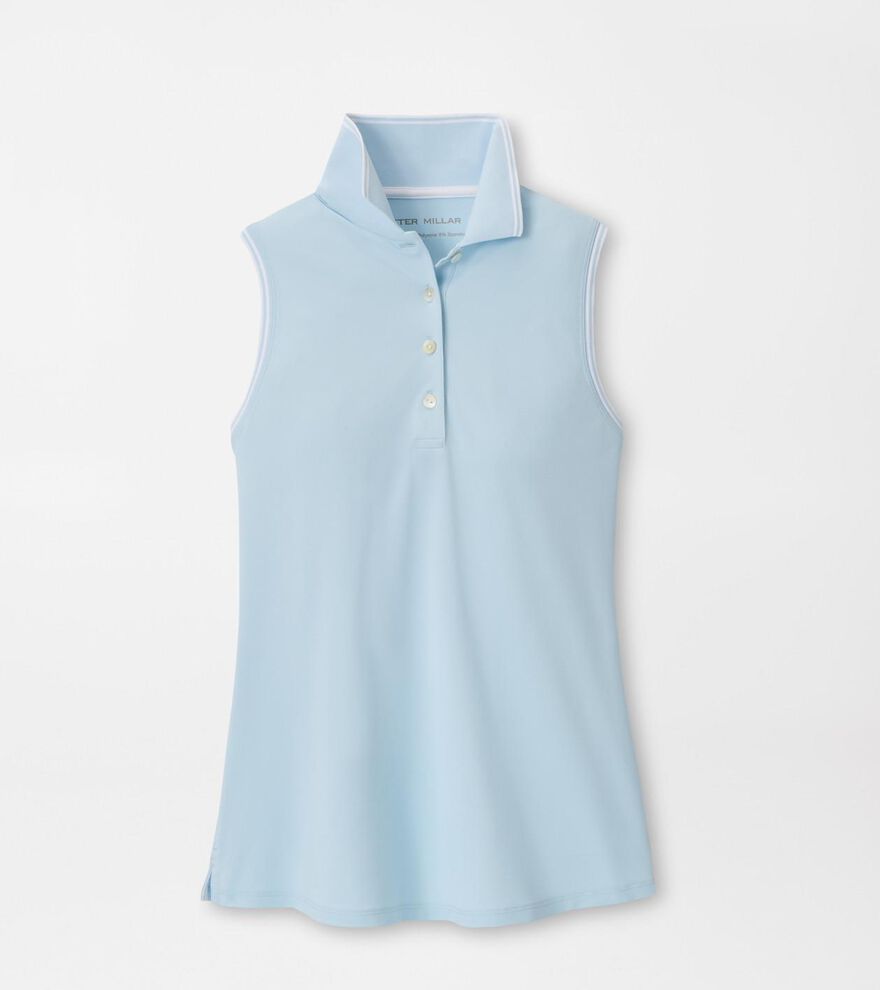 Canterbury Tipped Sport Mesh Sleeveless Polo image number 1