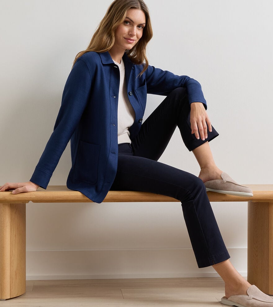 Annemaire Linen-Blend Chore Coat image number 5