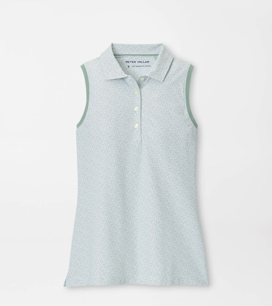 Tee It Up Banded Sport Mesh Sleeveless Button Polo image number 1