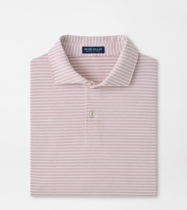 Albatross Stripe Cotton-Blend Piqu&eacute; Polo