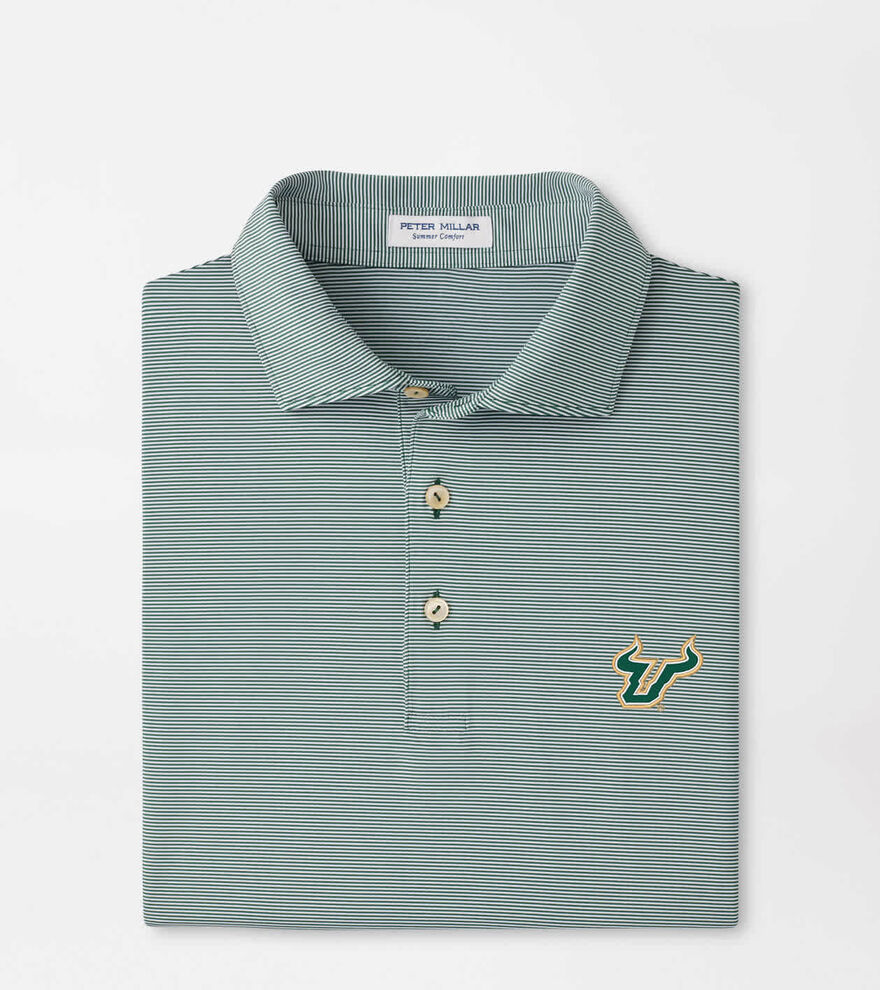 University of South Florida Jubilee Stripe Performance Polo