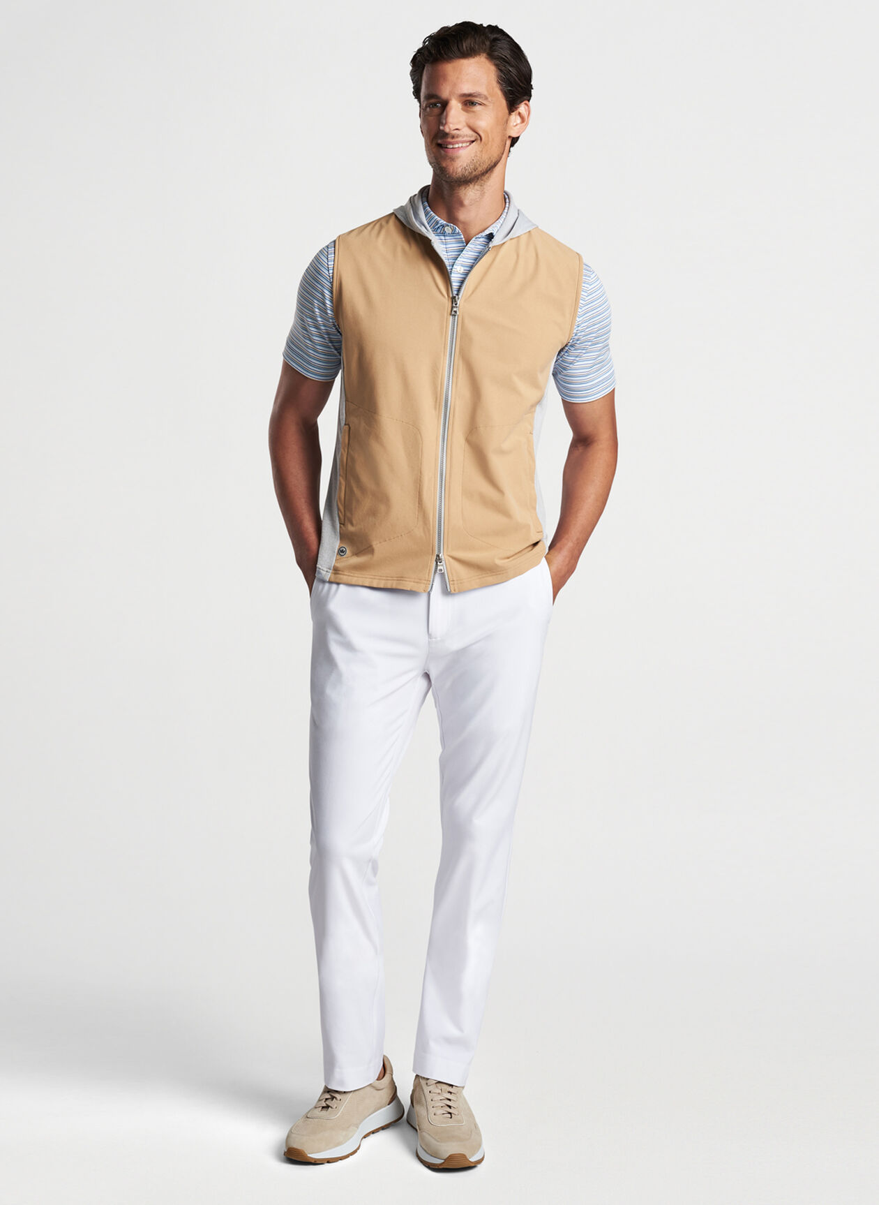 Solstice Performance Hybrid FullZip Hoodie Vest Men's Vests Peter