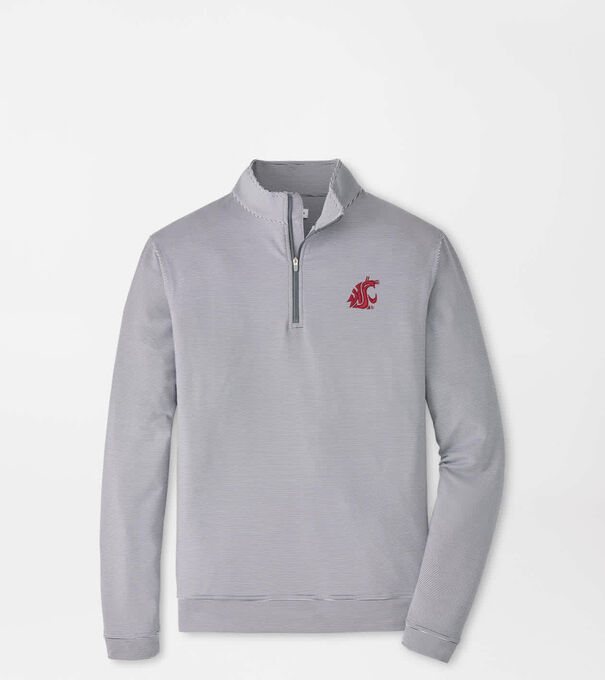 Washington State Perth Sugar Stripe Performance Quarter-Zip