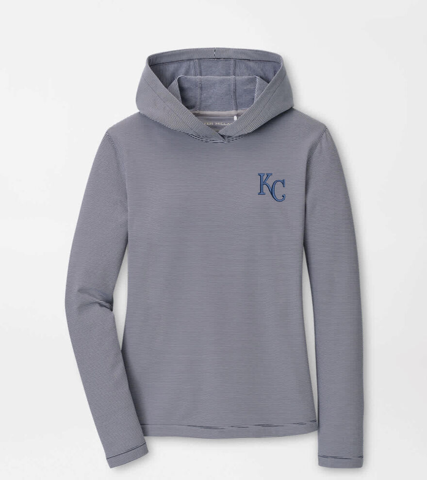 Kansas City Royals Women's Pine Sugar Stripe Performance Hoodie