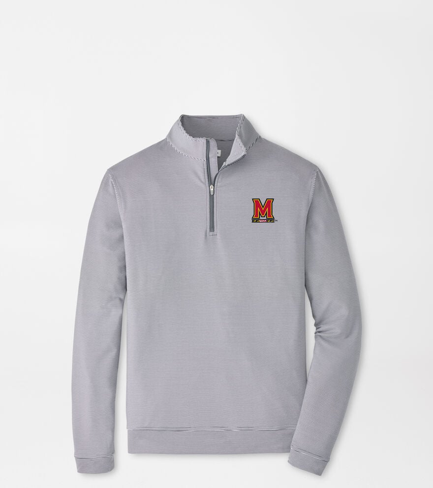 Maryland Perth Sugar Stripe Performance Quarter-Zip image number 1