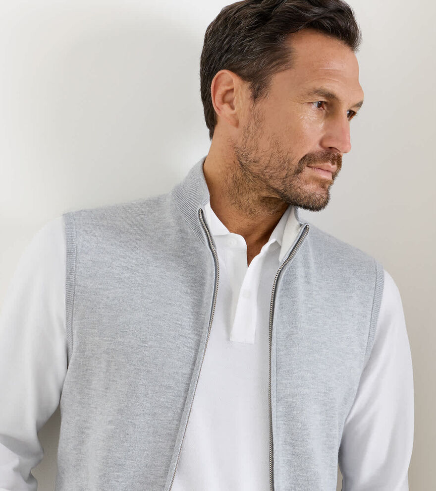 Coolspun Lite Full-Zip Sweater Vest image number 5