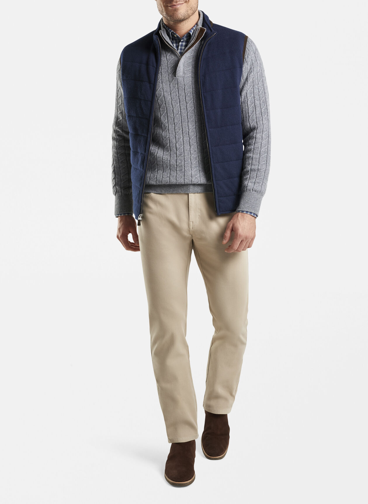 Wool-Cashmere Full-Zip Vest
