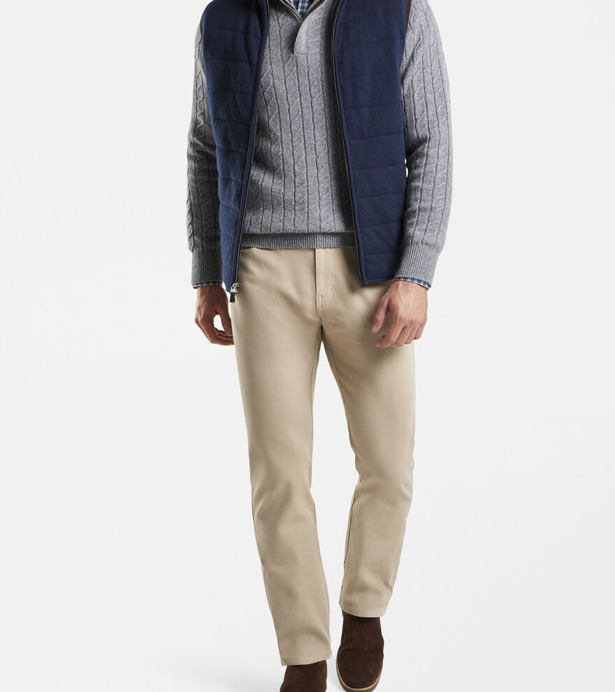 Wool-Cashmere Full-Zip Vest image number 4