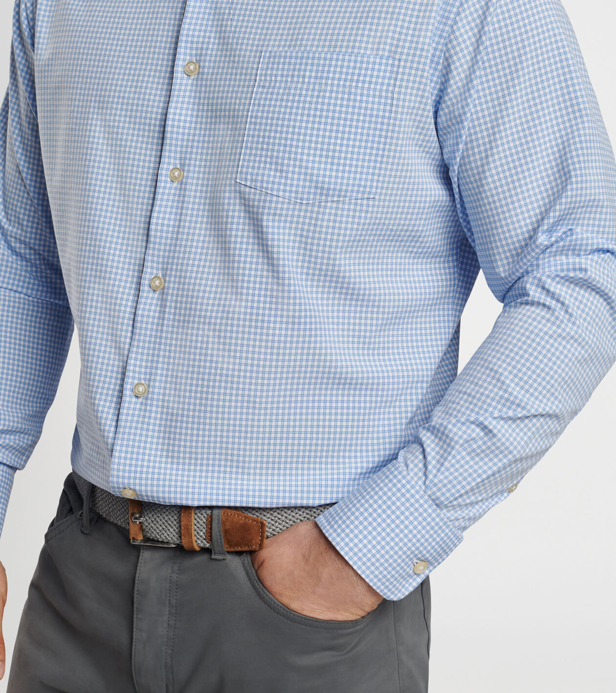 Cranbrook Performance Poplin Sport Shirt | Men's Sport Shirts | Peter Millar