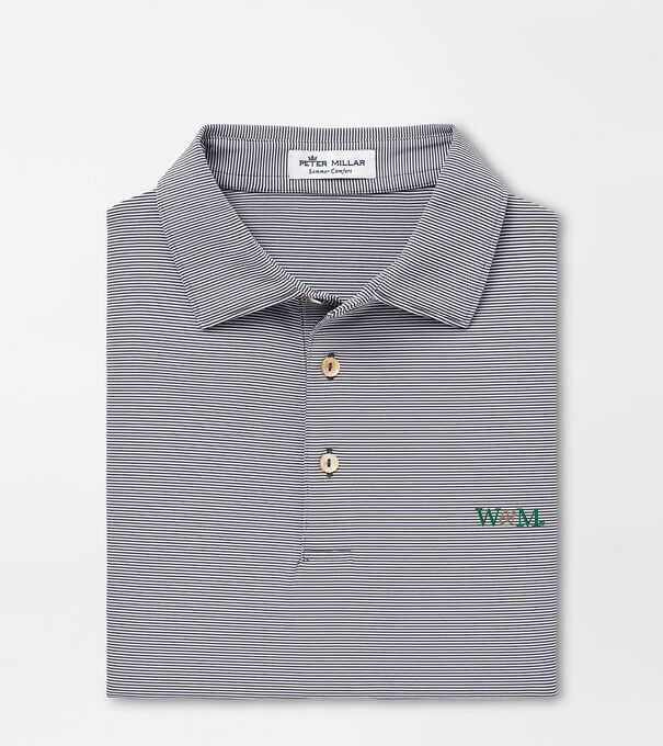 William & Mary Jubilee Stripe Performance Polo