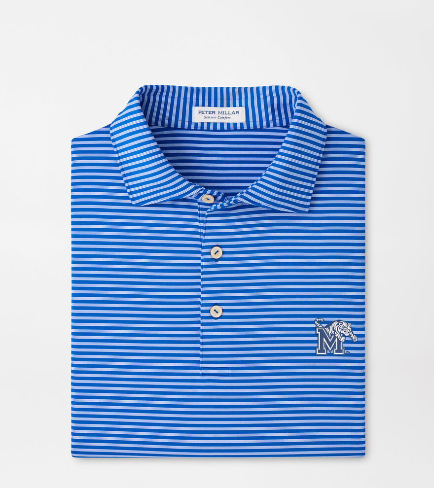 Memphis Tiebreaker Performance Jersey Stripe Polo