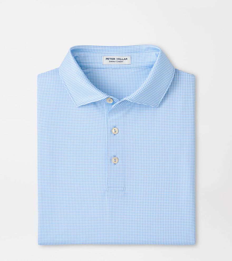 Gingham Performance Jersey Polo image number 1