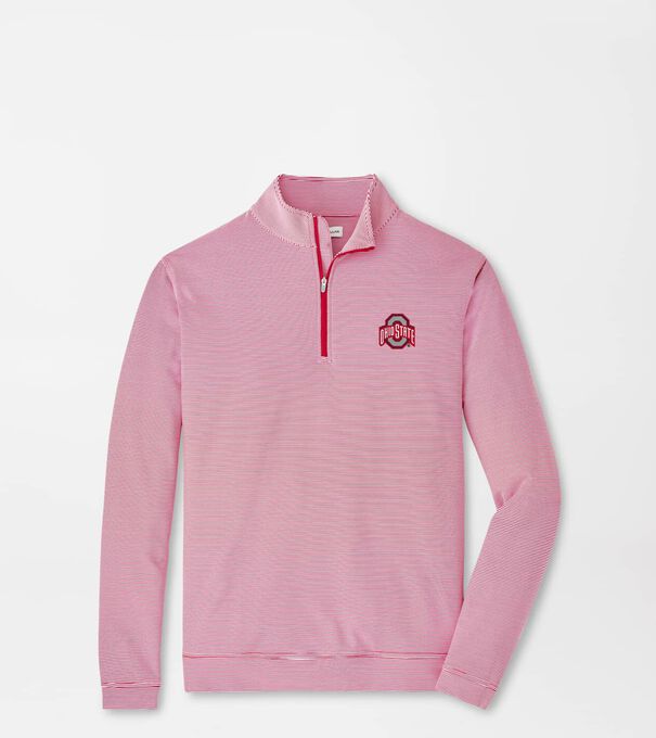 The Ohio State Perth Mini-Stripe Performance Pullover