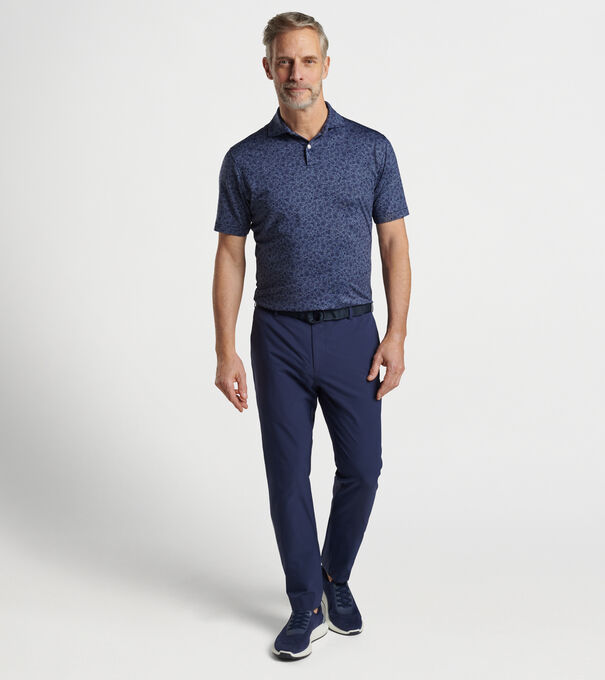 Cayucos Floral Performance Jersey Polo