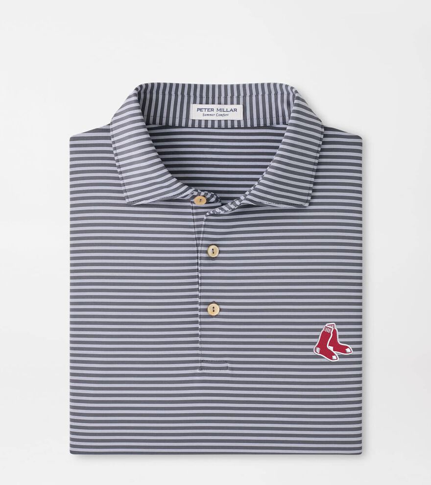 Cooperstown Boston Red Sox Tiebreaker Performance Jersey Stripe Polo