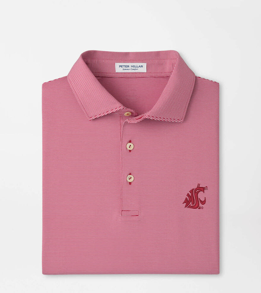 Washington State Jubilee Stripe Performance Polo