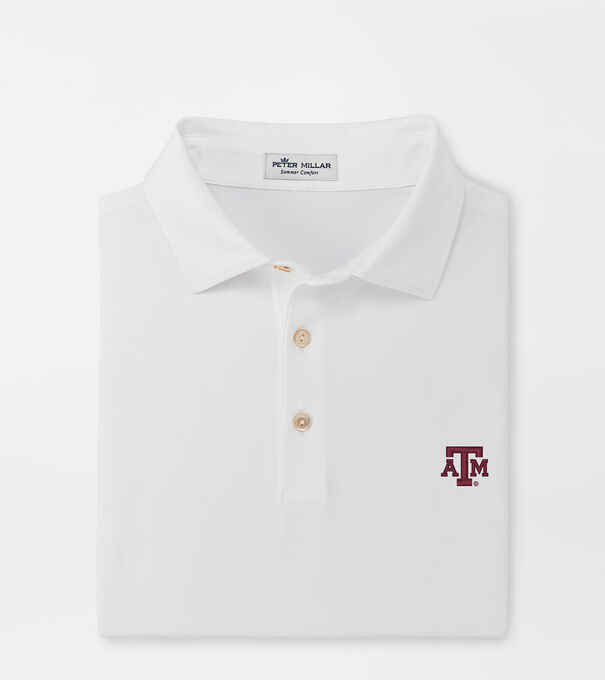Texas A&M Solid Performance Jersey Polo (Sean Self Collar)