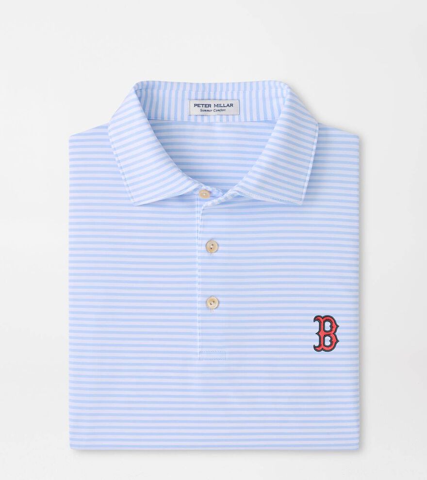 Boston Red Sox Tiebreaker Performance Jersey Stripe Polo
