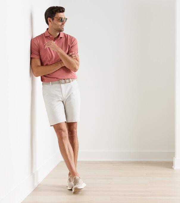 Surge Linen-Blend Performance Short